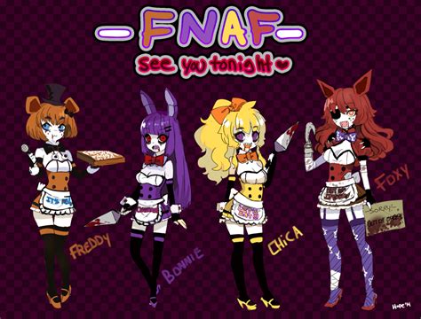 female five nights at freddy's characters